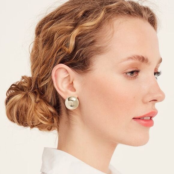 J. Crew Gold Statement Earrings - Picture 1 of 4